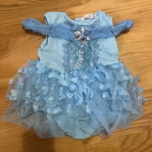 Blue Kids Fairy Costume